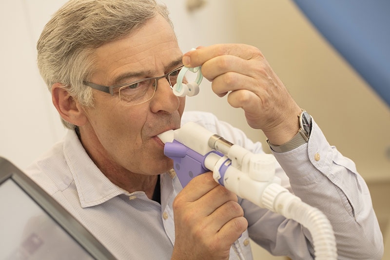 Pneumologie Basel Spirometrie (Kleine Lungenfunktion)